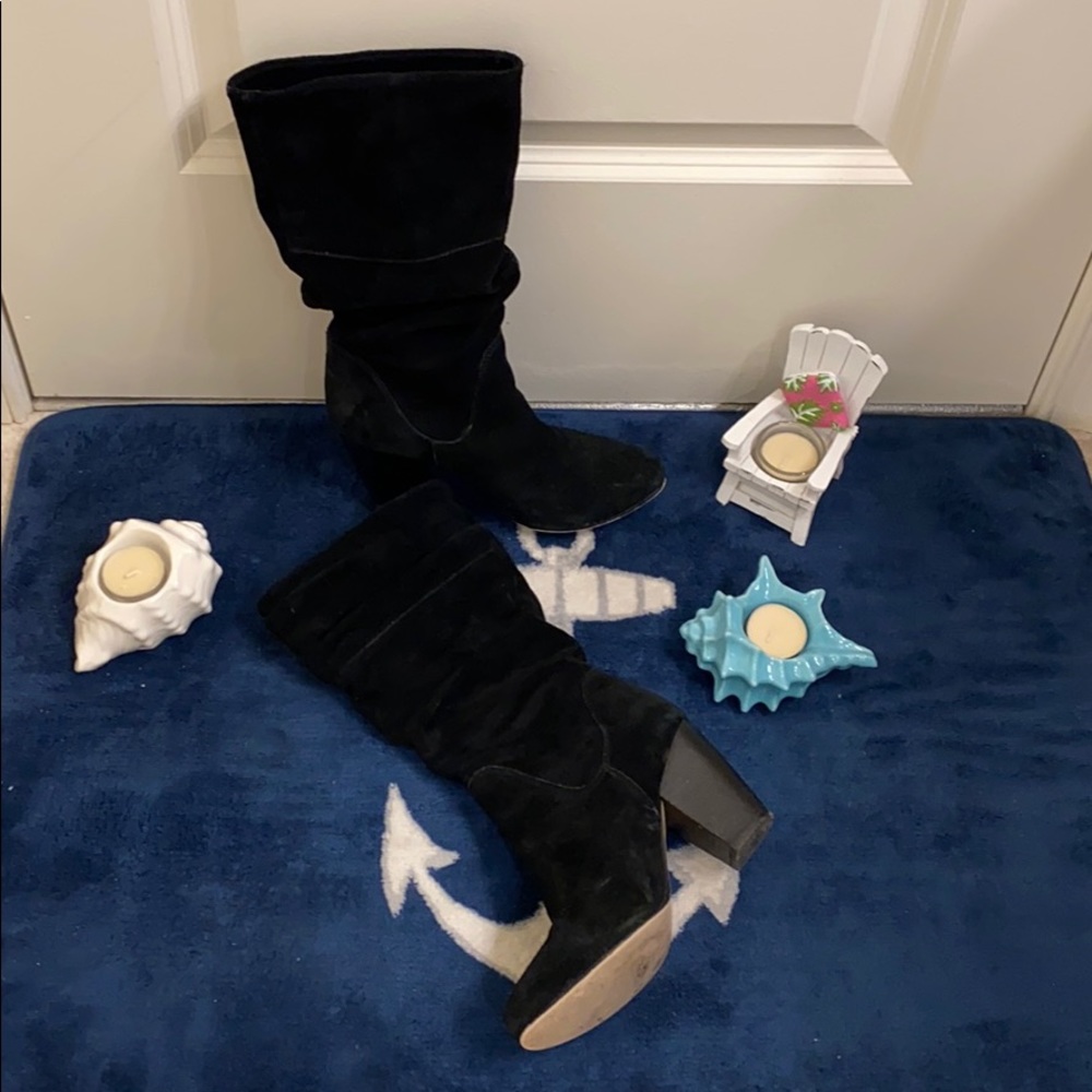 Black Suede Boots